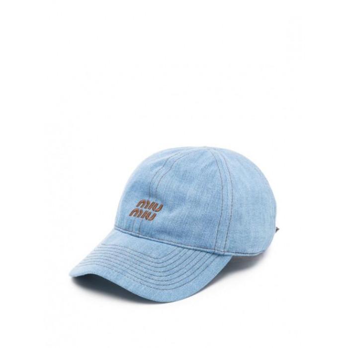 Miu Miu Women's Denim Baseball Cap