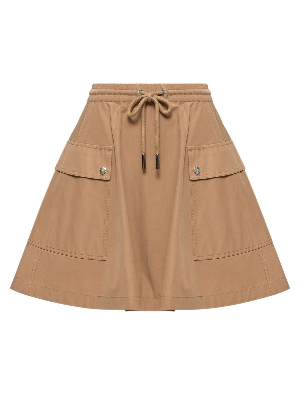 Moncler Black Wool-Blend Mini Skirt