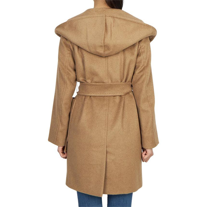 Max Mara Rialto Hooded Coat Women’s Wool Blend Beige Coat