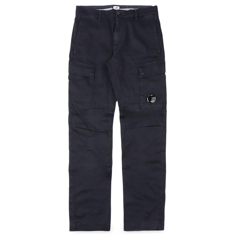 CP Company Men’s Stretch Cargo Pants Navy with Lens Badge 20CMPA134A 005694G 888