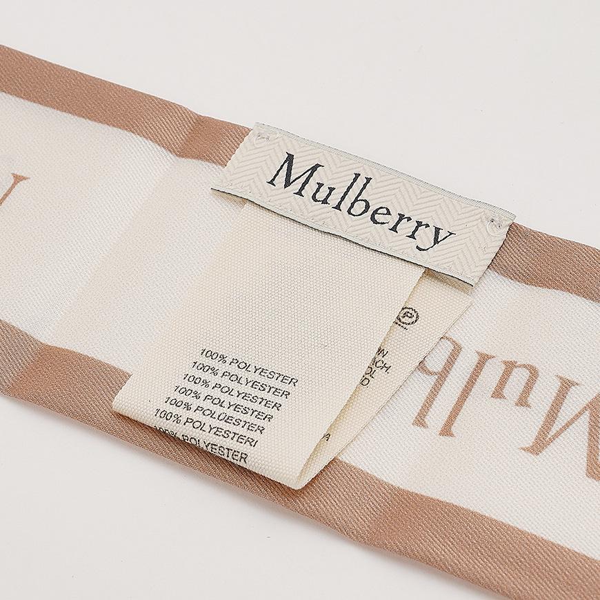 Mulberry Women’s Logo Skinny Scarf