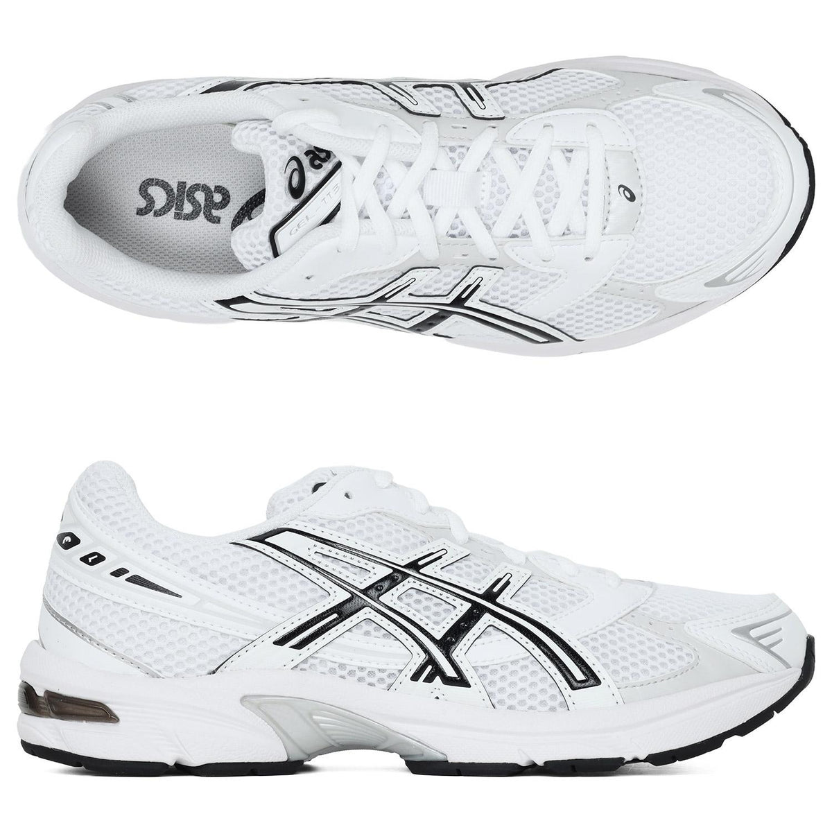 Asics White Black GEL-1130 Low-Top Sneakers