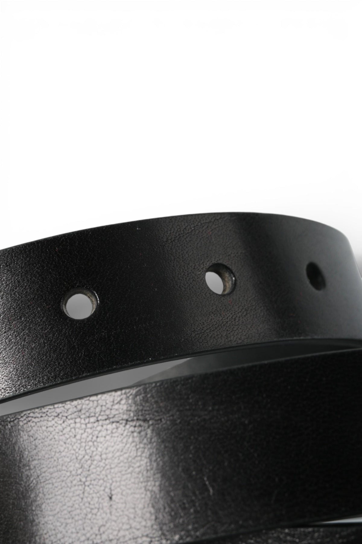 DIESEL Maxi D Buckle BDLOGO Leather Belt Black