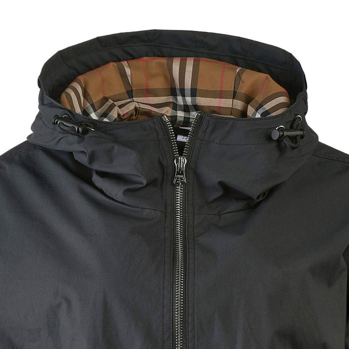 BURBERRY Birley Drawstring Hooded Jacket Black Women