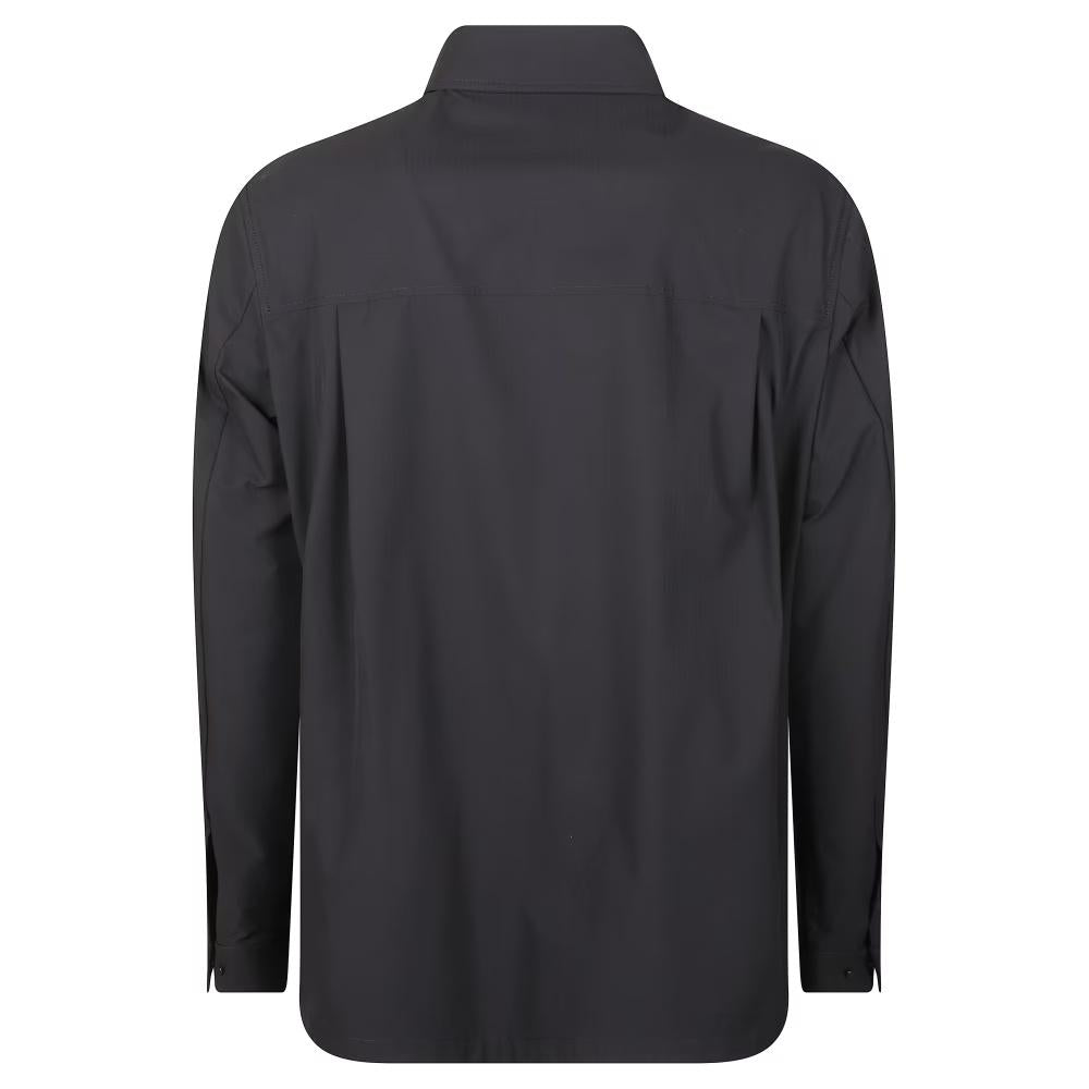 Moncler Logo Patch Men’s Shirt Jacket Black