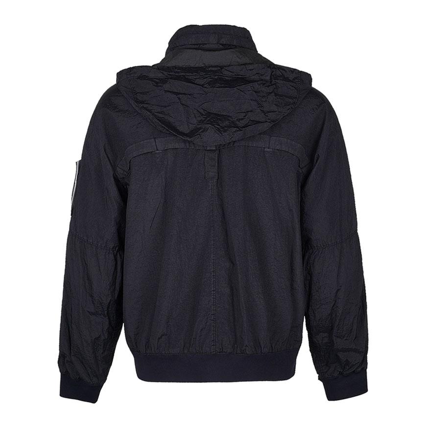 STONE ISLAND Men’s Windproof Stand Collar Jacket Black