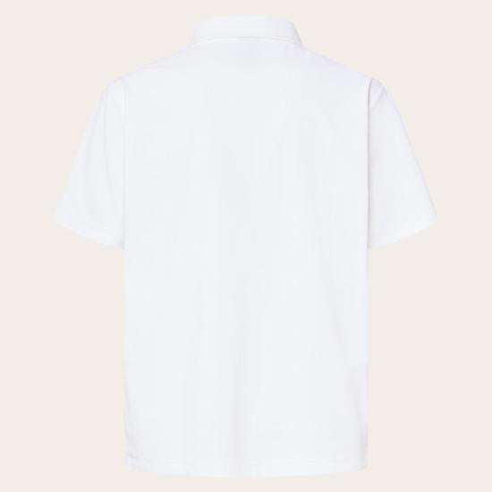 OAKLEY Men’s Short Sleeve Polo Shirt FOA408801WHITE DOM