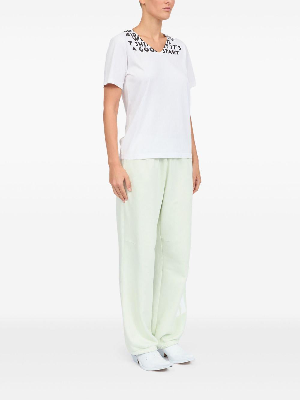 Maison Margiela White Cotton Short Sleeve T-Shirt