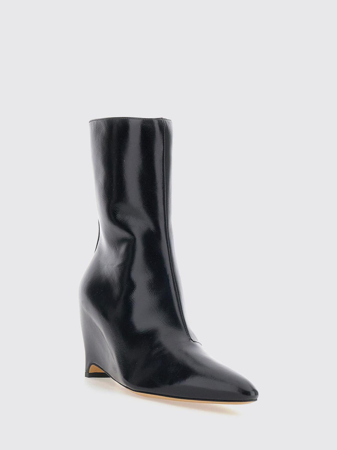 Maison Margiela Black Leather Ankle Boots