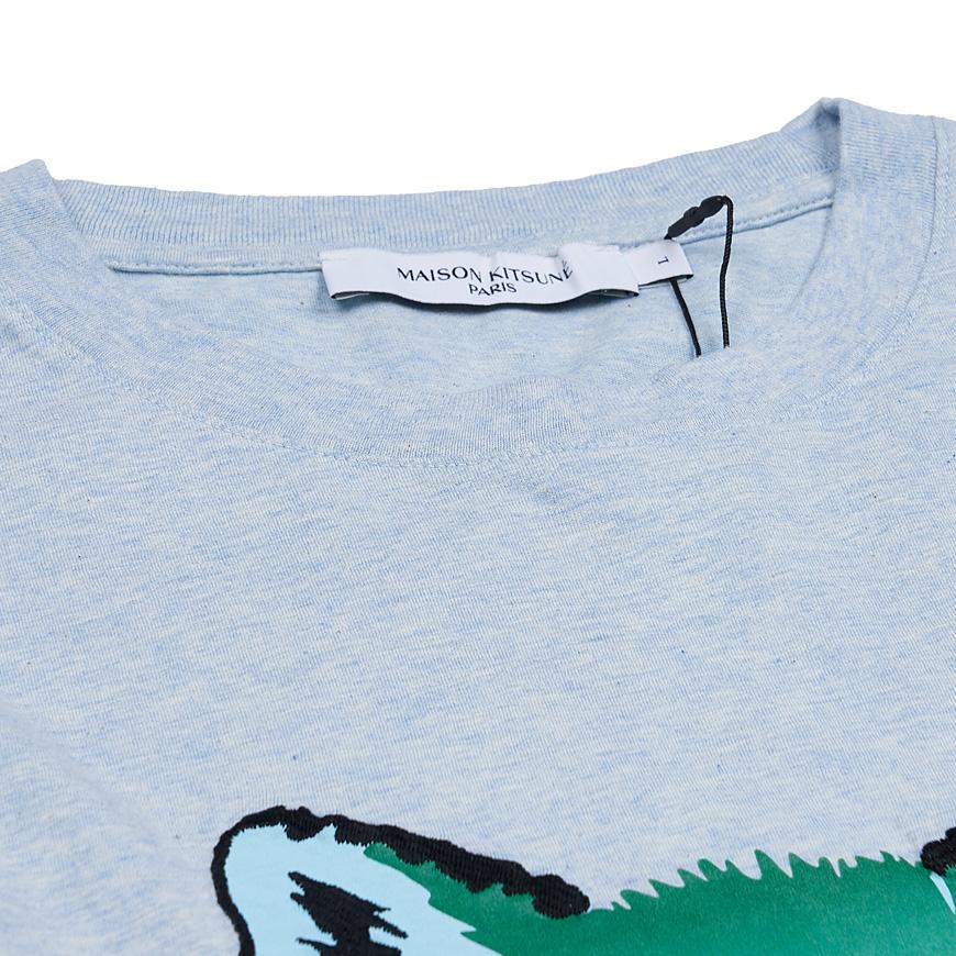 Maison Kitsune Men’s Fox Head Print T-Shirt KM00118KJ0008 BHM