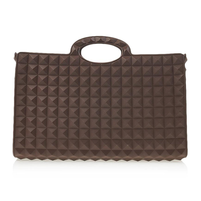 VALENTINO Garavani Rockstud Le Troiseme Leather Tote Bag