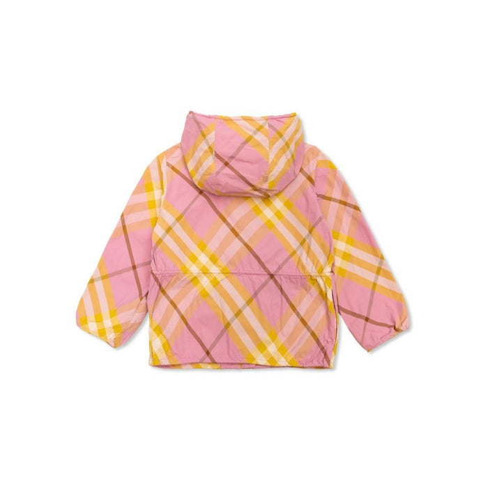 BURBERRY Pink Vintage Check Hooded Jacket Women 8088730