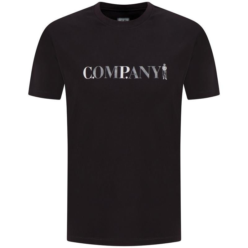 CP Company Logo Short Sleeve T-Shirt Black Men