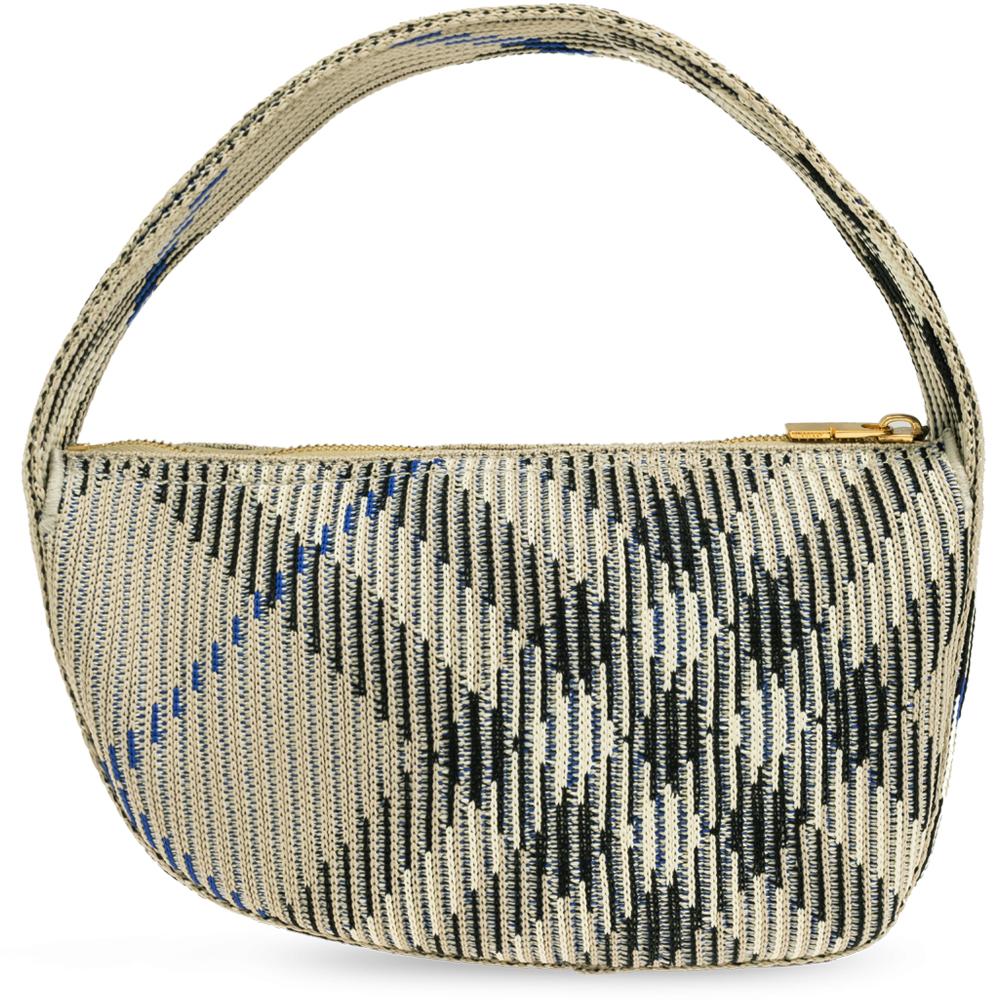 BURBERRY Knit Baguette Shoulder Bag Lichen Green 8095374