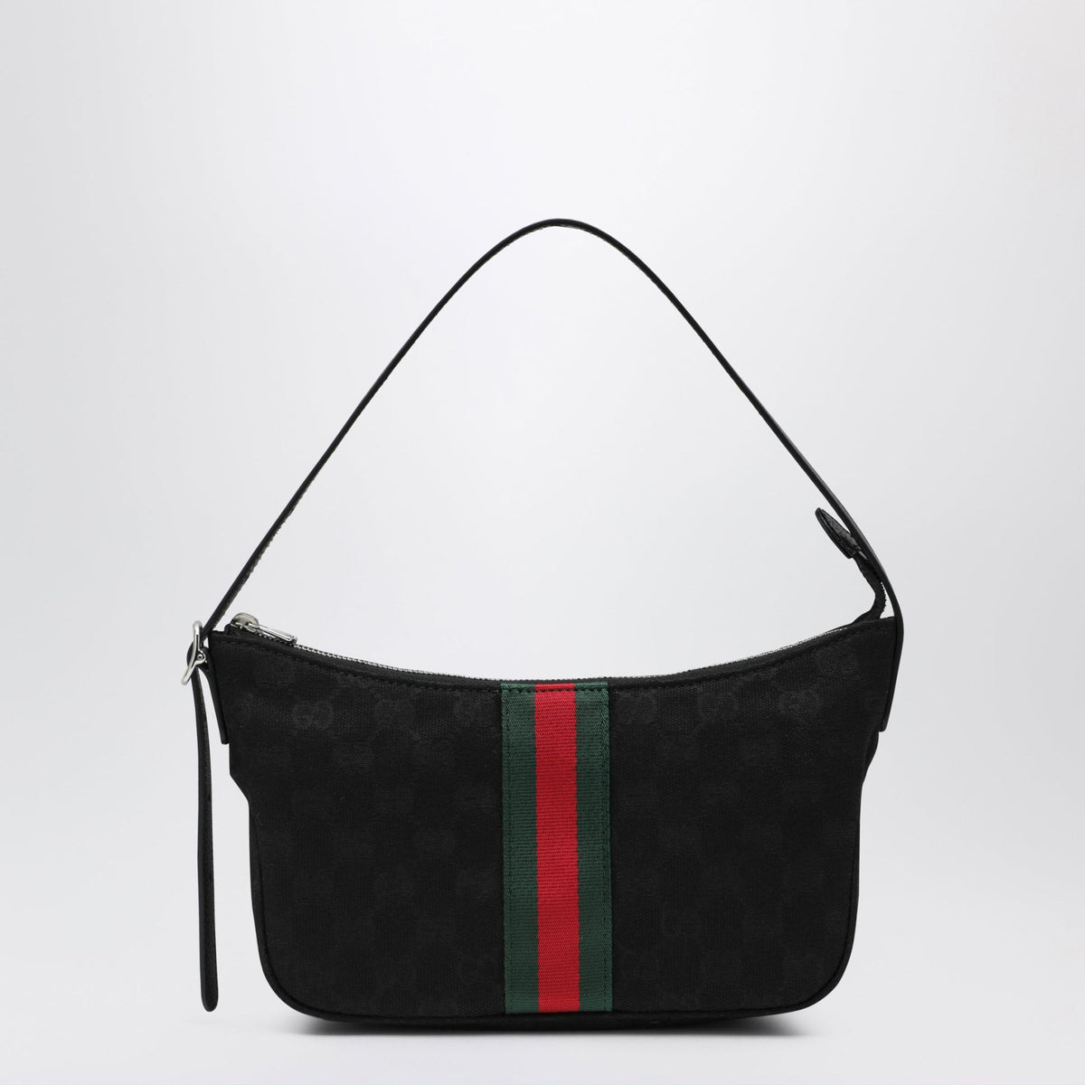 GUCCI Black Leather Crossbody Bag