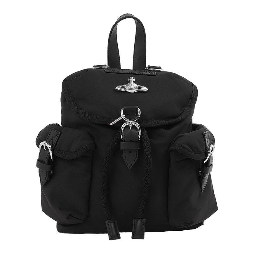 Vivienne Westwood Highland Small Backpack Black Women’s Leather