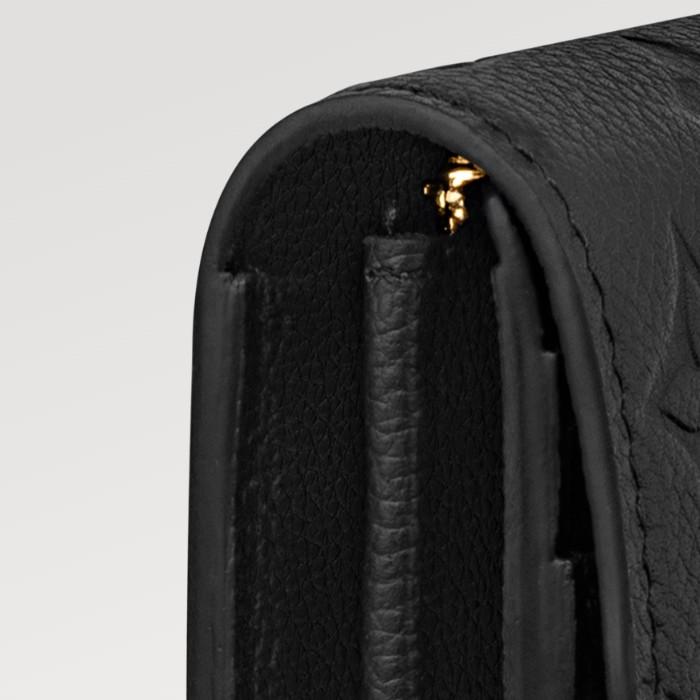 Louis Vuitton Black Sarah Wallet Long Wallet