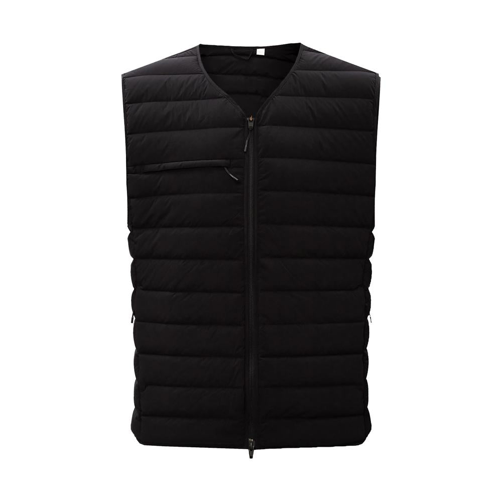 Y-3 Back Logo Print Puffer Vest Black