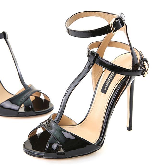 Dolce&Gabbana Black High Heel Sandals for Women