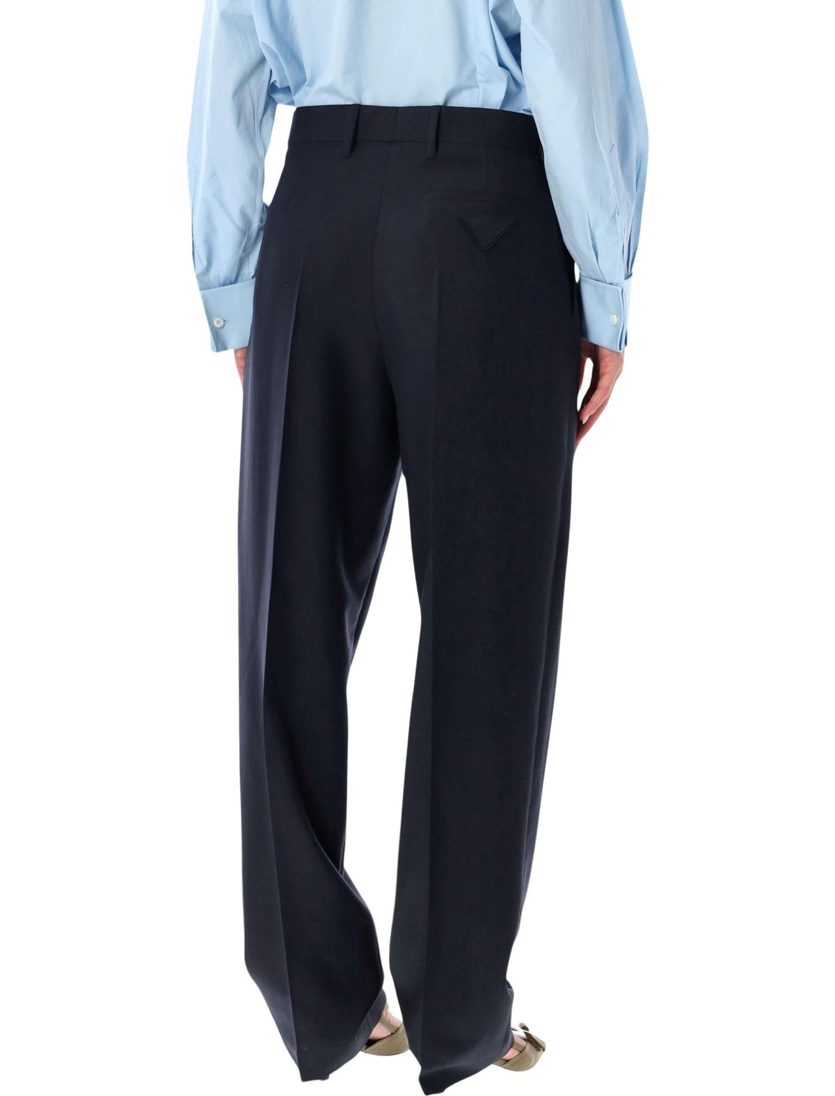 PRADA Black Wool Classic Dress Pants