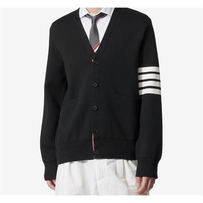 THOM BROWNE Stitch Detail Knit Cardigan for Men MKC171A 00219 001