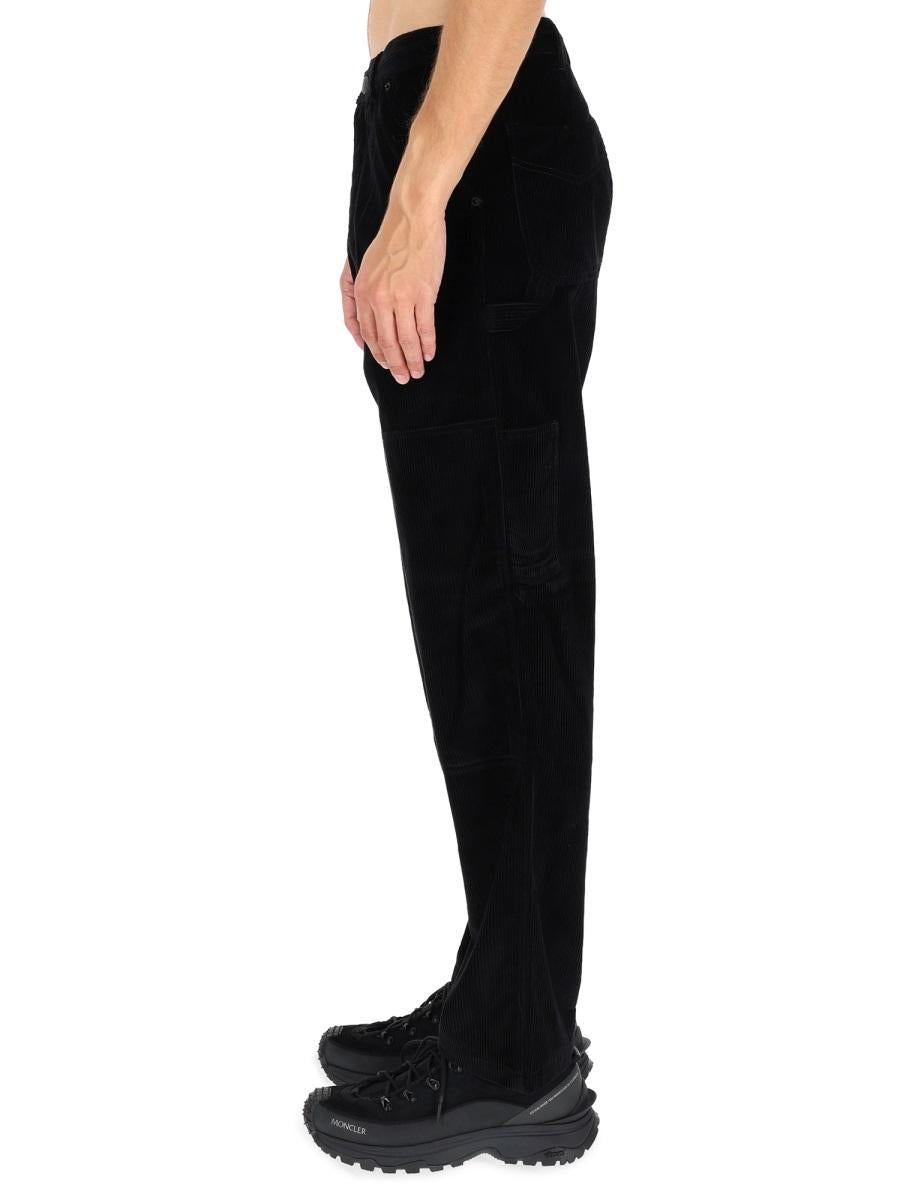 Moncler Black Wool Blend Tailored Suit Pants