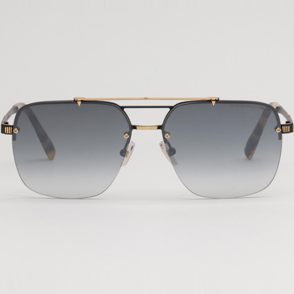 Cutler and Gross Titanium Aviator Rimless Oversized Sunglasses CGSN1373 001
