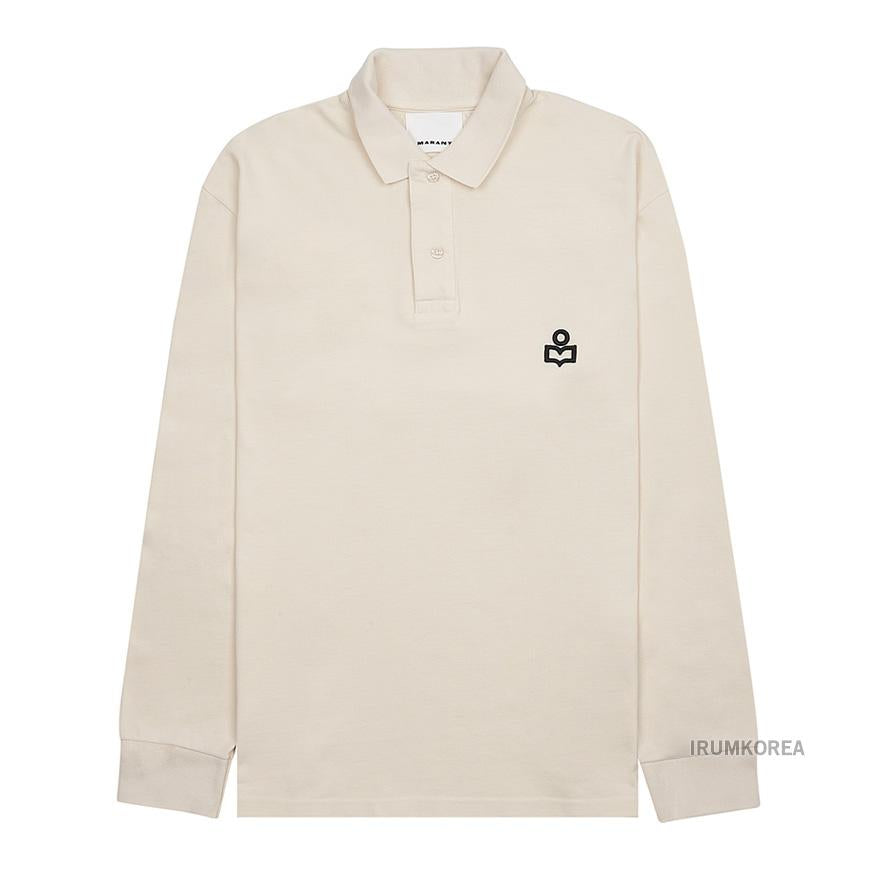 Isabel Marant Men’s Anafi Polo T-Shirt Navy Cotton