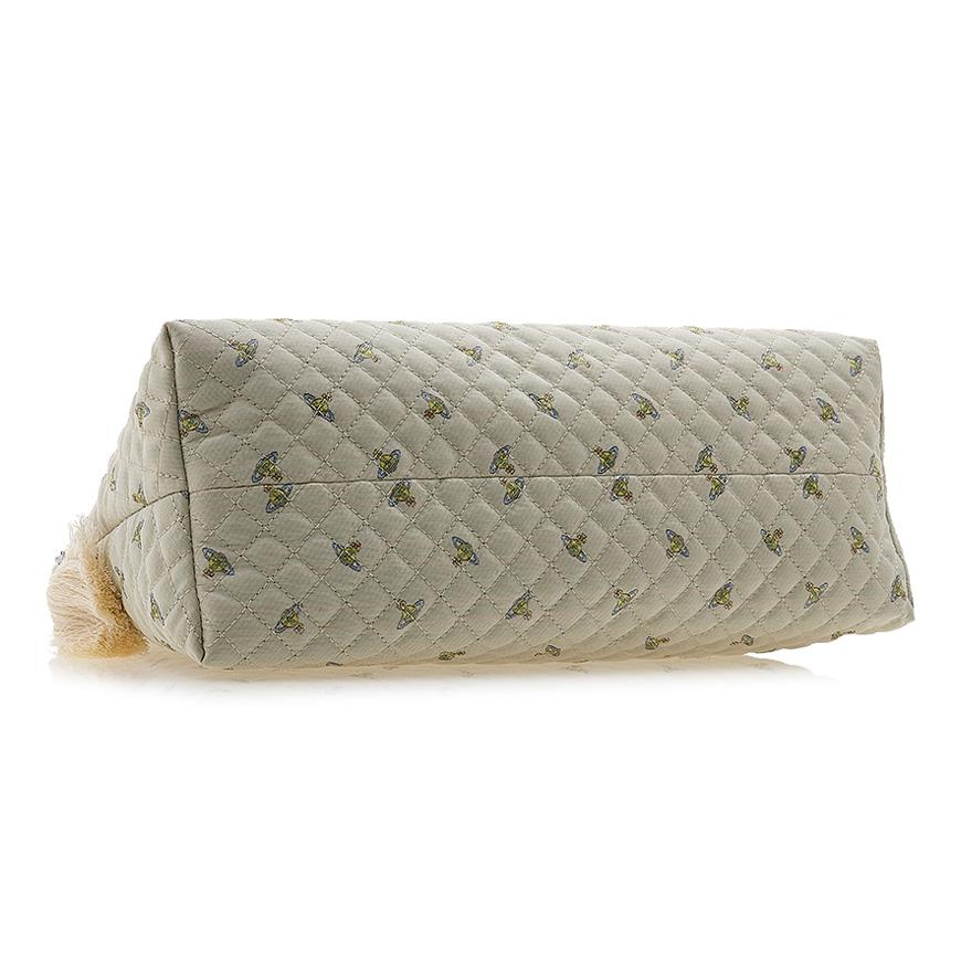 Vivienne Westwood Quilted Baby ORB Wash Bag Pouch White