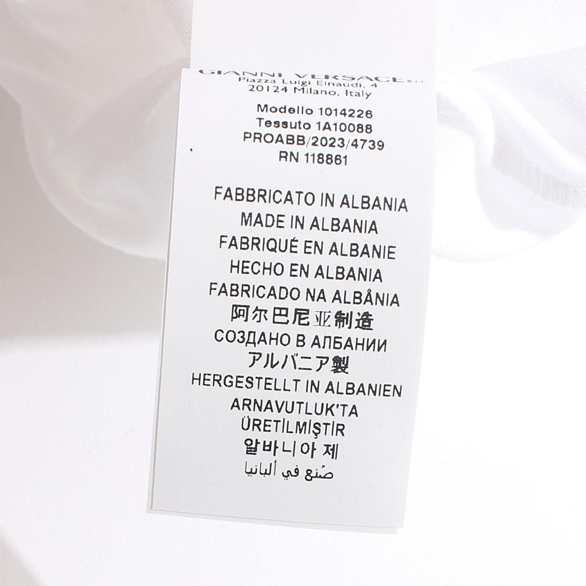 Versace Medusa Logo T-Shirt White Men's Cotton Top