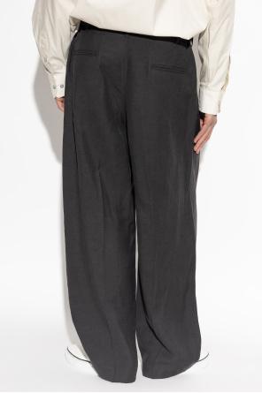 Lemaire Suit Pants for Men Classic Trousers PA1294 LF1561 983 ASH BLACK DOM
