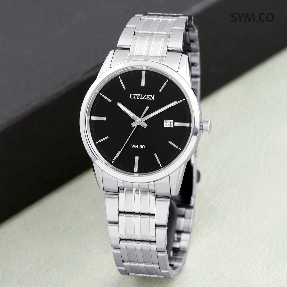 CITIZEN Classic Vintage Black Dial Analog Men's Metal Watch BI5000 52E