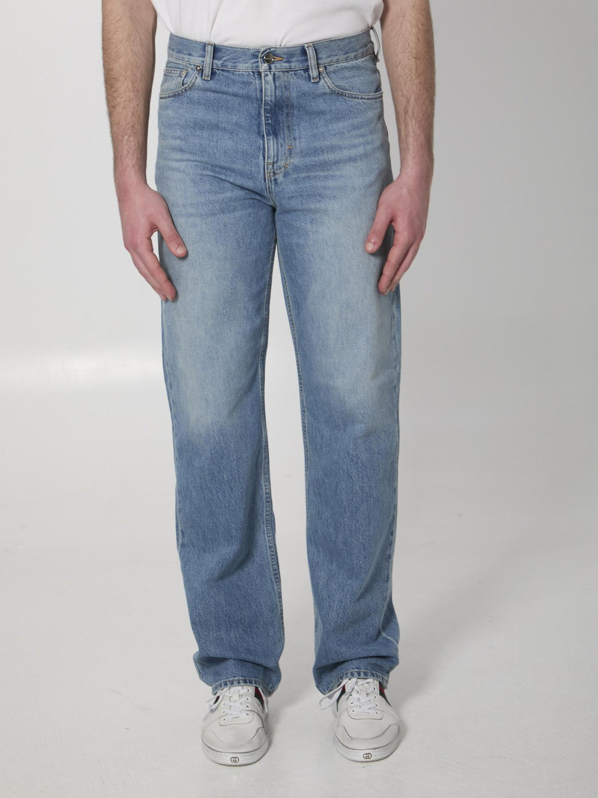 GUCCI Blue Denim Jeans Men's Pants