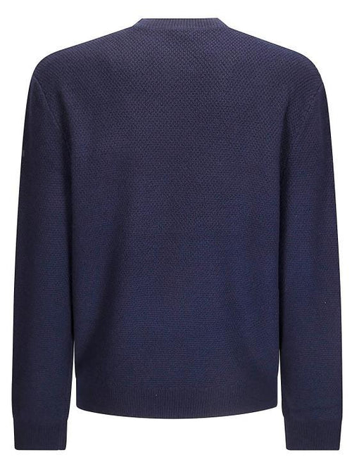 A.P.C. Dark Navy Wool Blend Crewneck Sweater for Men WVBCZH23434IAK