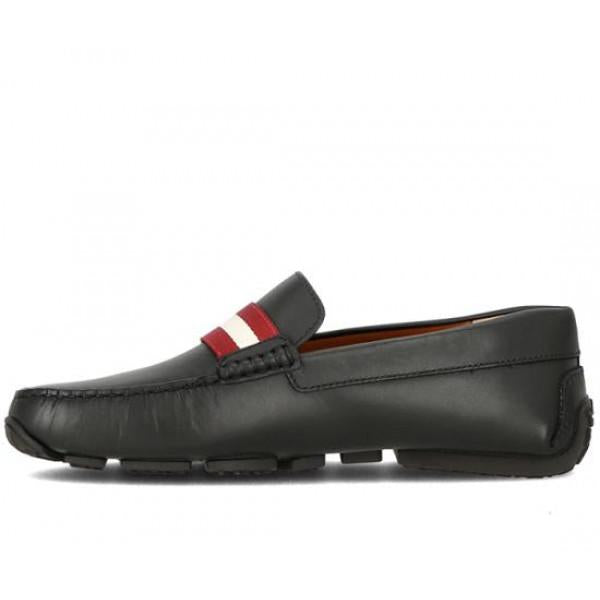 BALLY Leather Loafers PERTHY Mens Shoes Black MSD02 PVT013 U9016306566 U901