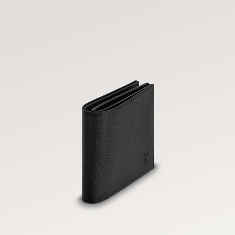 Louis Vuitton Amerigo Wallet Men’s Bifold Wallet Black Leather