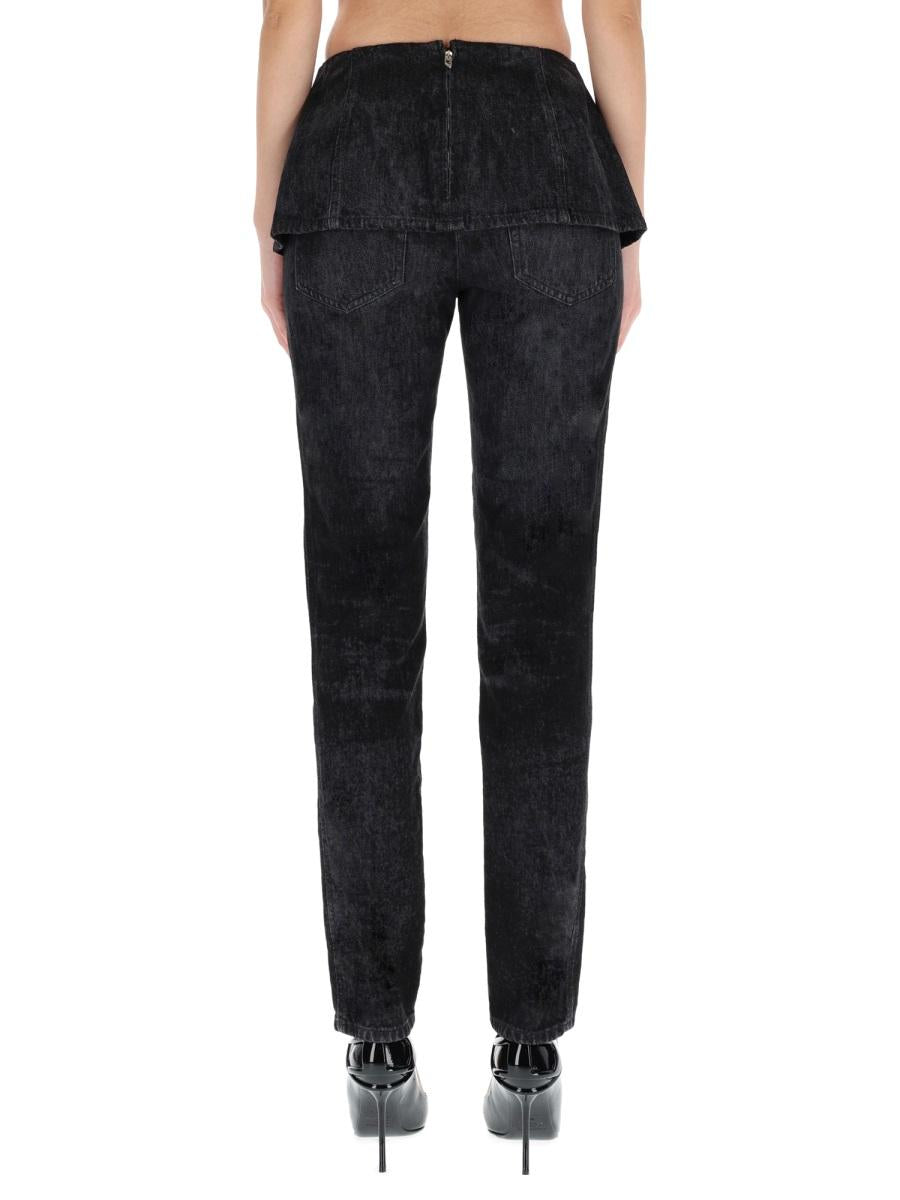 DIESEL Blue Denim Straight-Leg Jeans for Women