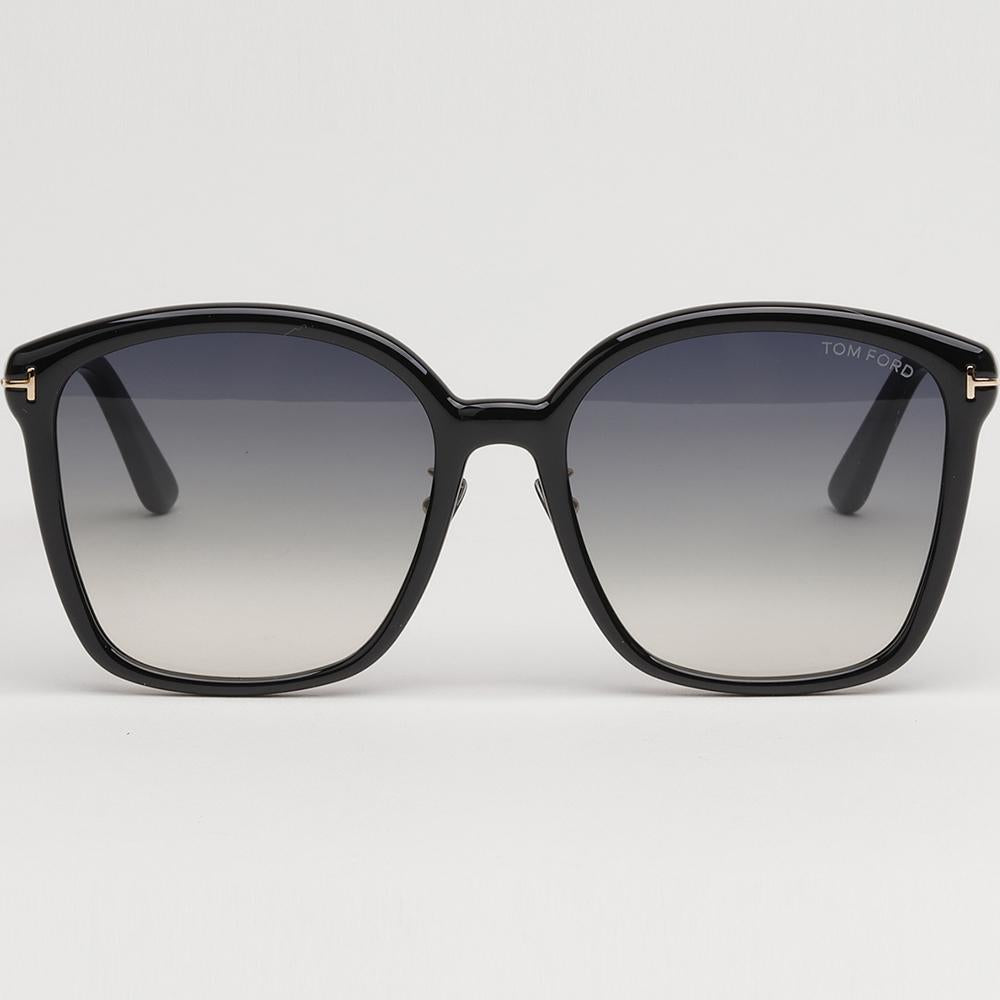 TOM FORD Acetate Square Sunglasses Asian Fit Oversized Unisex TF1054K 01B