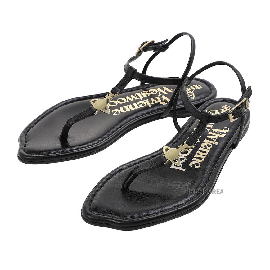 Vivienne Westwood Women’s ORB Tube Sandals Black Leather