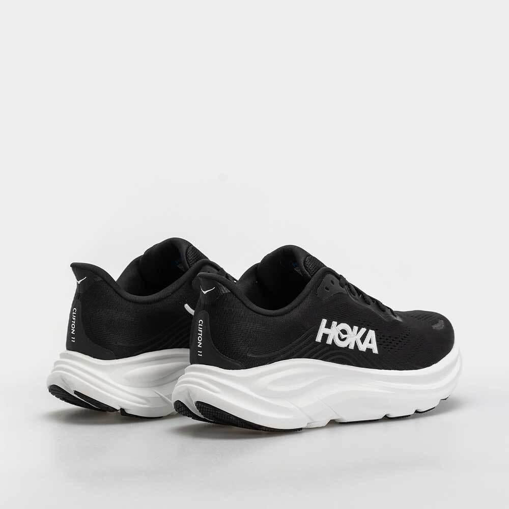HOKA Clifton 11 Wide Women’s Running Shoes Low-Top Sneakers White 1177539 BWHT