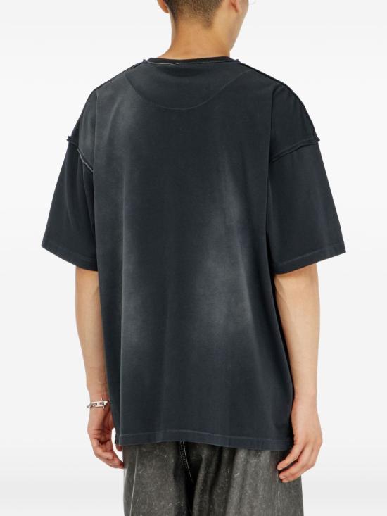 DIESEL Black Short Sleeve T-Shirt for Men