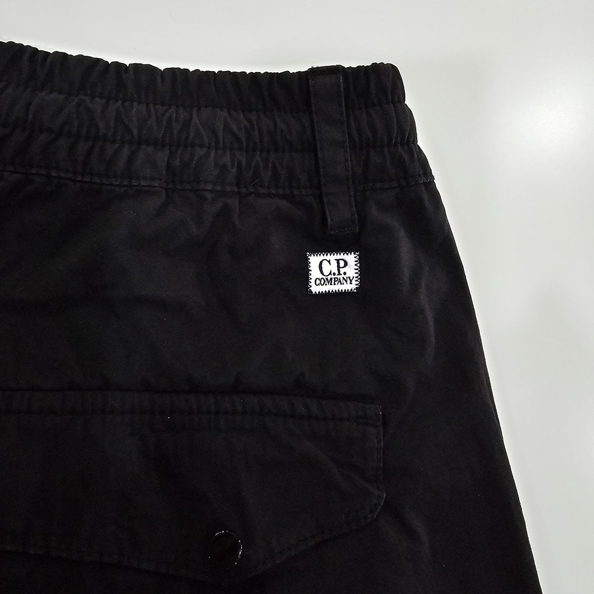 CP Company Micro Reps Lens Boxy Cargo Pants Black