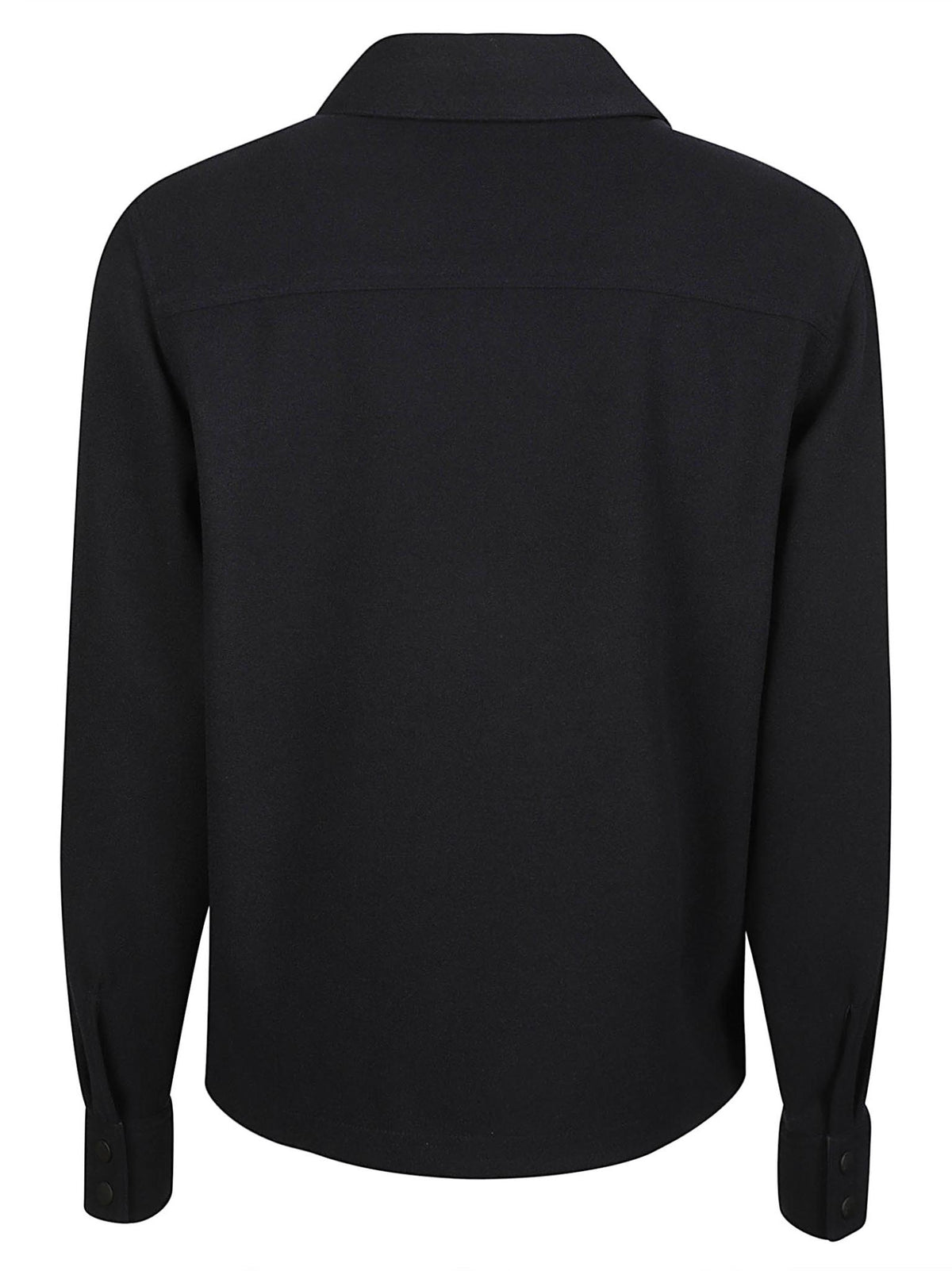 Moncler Nylon Casual Jacket Black Men’s Long Sleeve Shirt