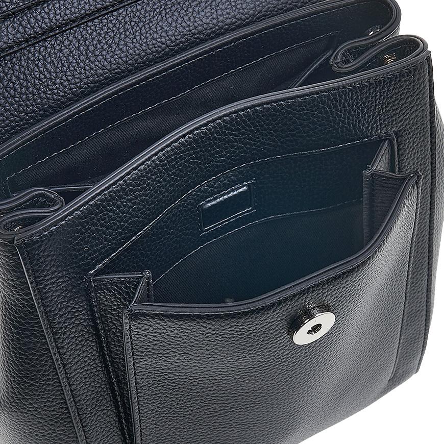 Vivienne Westwood Rosemary Shoulder Bag Black Leather Women