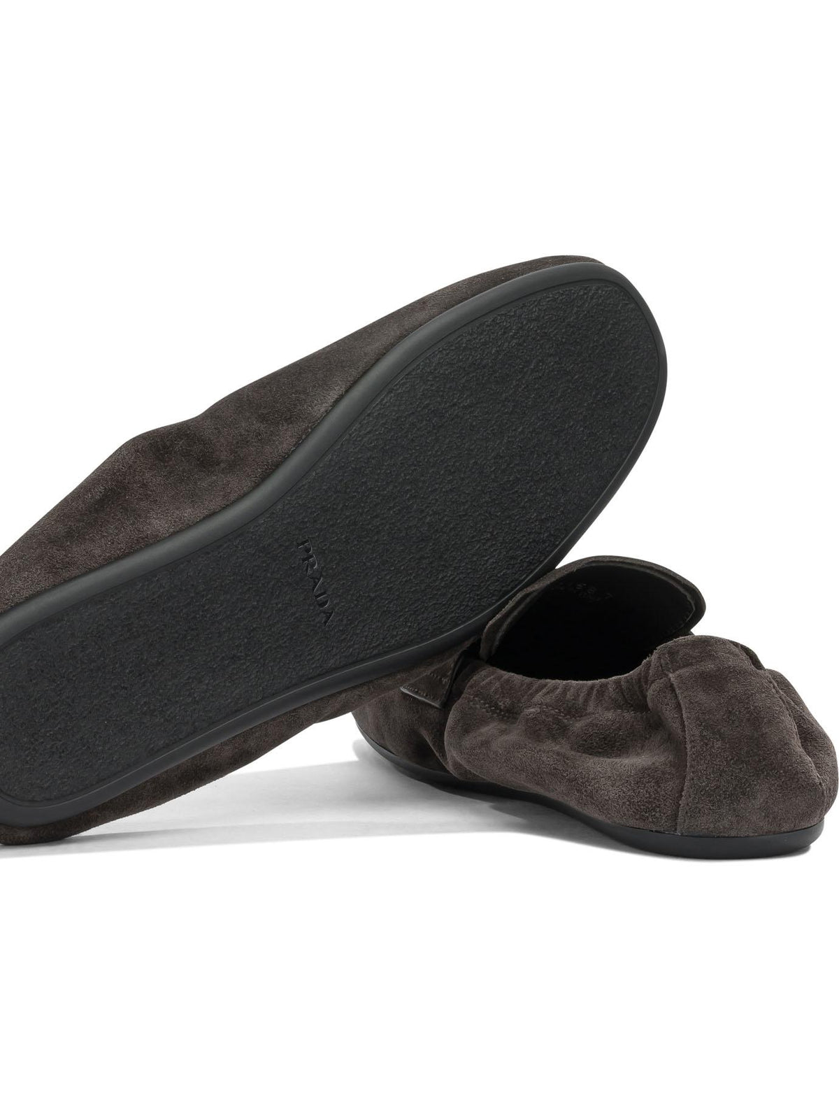 PRADA Black Leather Slip-On Loafer for Men