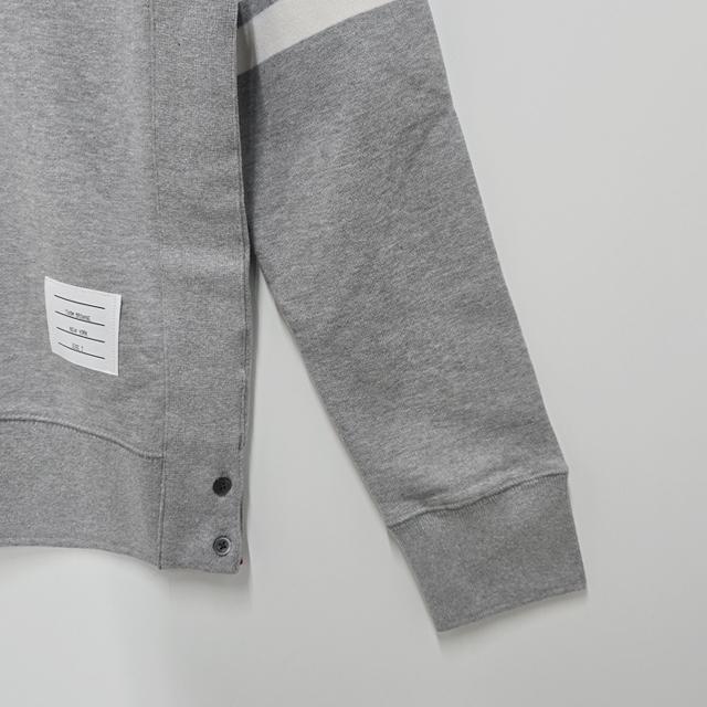 THOM BROWNE 4-Bar Armband Loopback Classic Sweatshirt Gray Unisex
