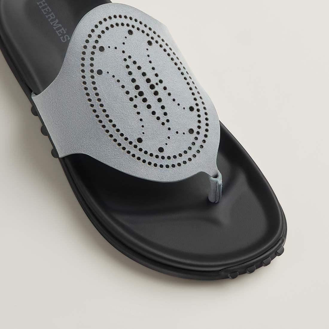 HERMES Blue Natura Slide Sandals Women’s Slippers