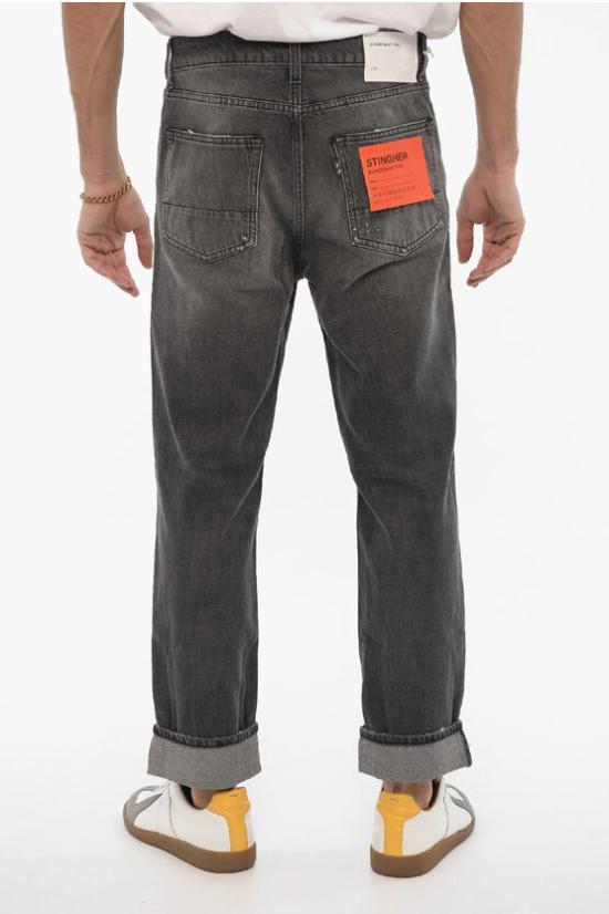 DEPARTMENT FIVE Black Denim Jeans for Men UP5042 DF0036999
