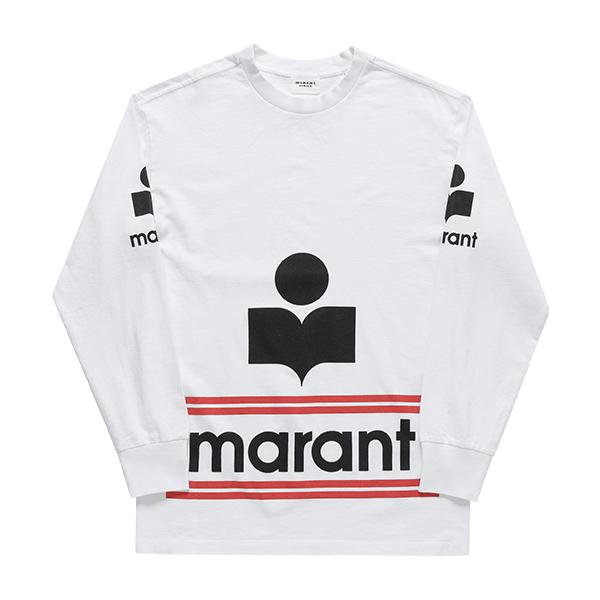 Isabel Marant Long Sleeve Cotton T-Shirt Women Black A3N59E 20WH