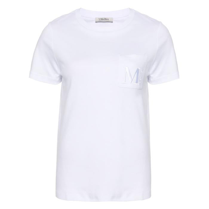 Max Mara Madera White Short Sleeve T-Shirt 2429976011600 001 MADERA
